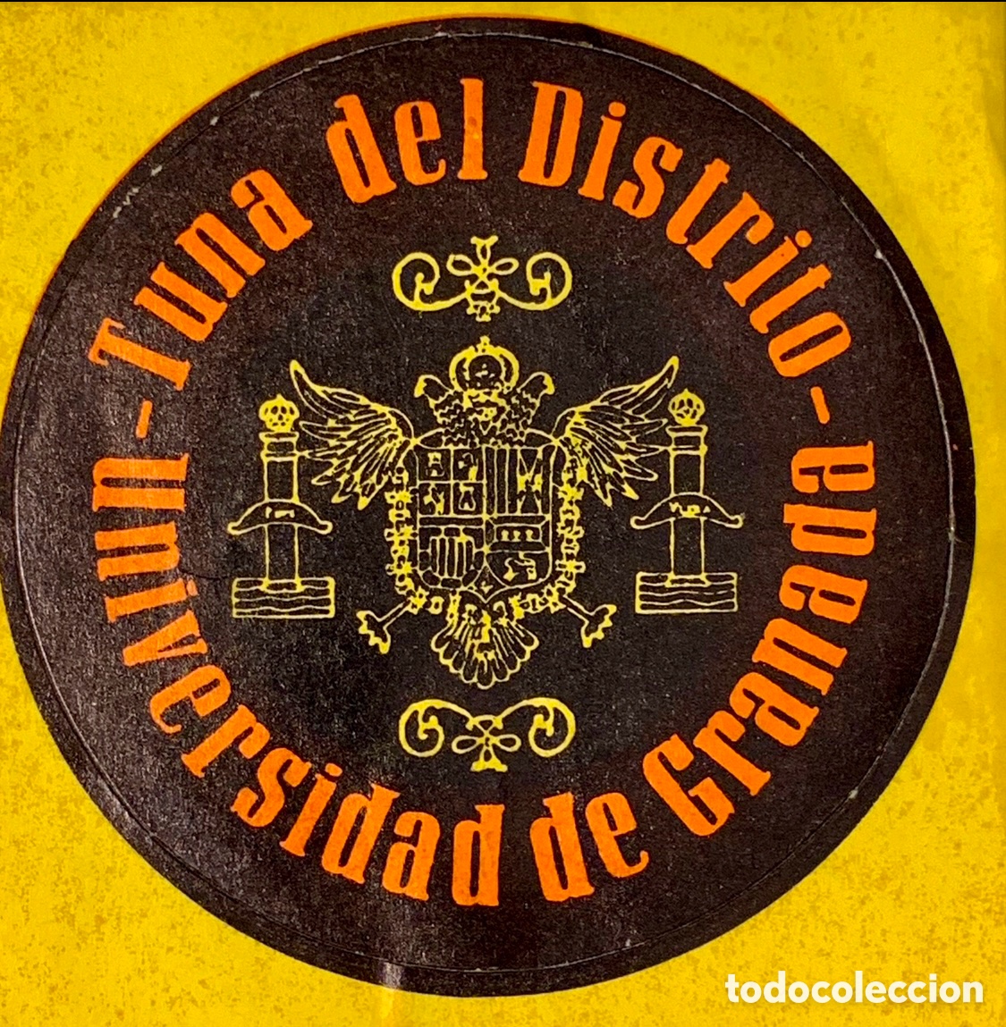 Pegatinas de colecci&oacute;n: Pegatina. Tuna del Distrito. Universidad de Granada. A&ntilde;os 80.