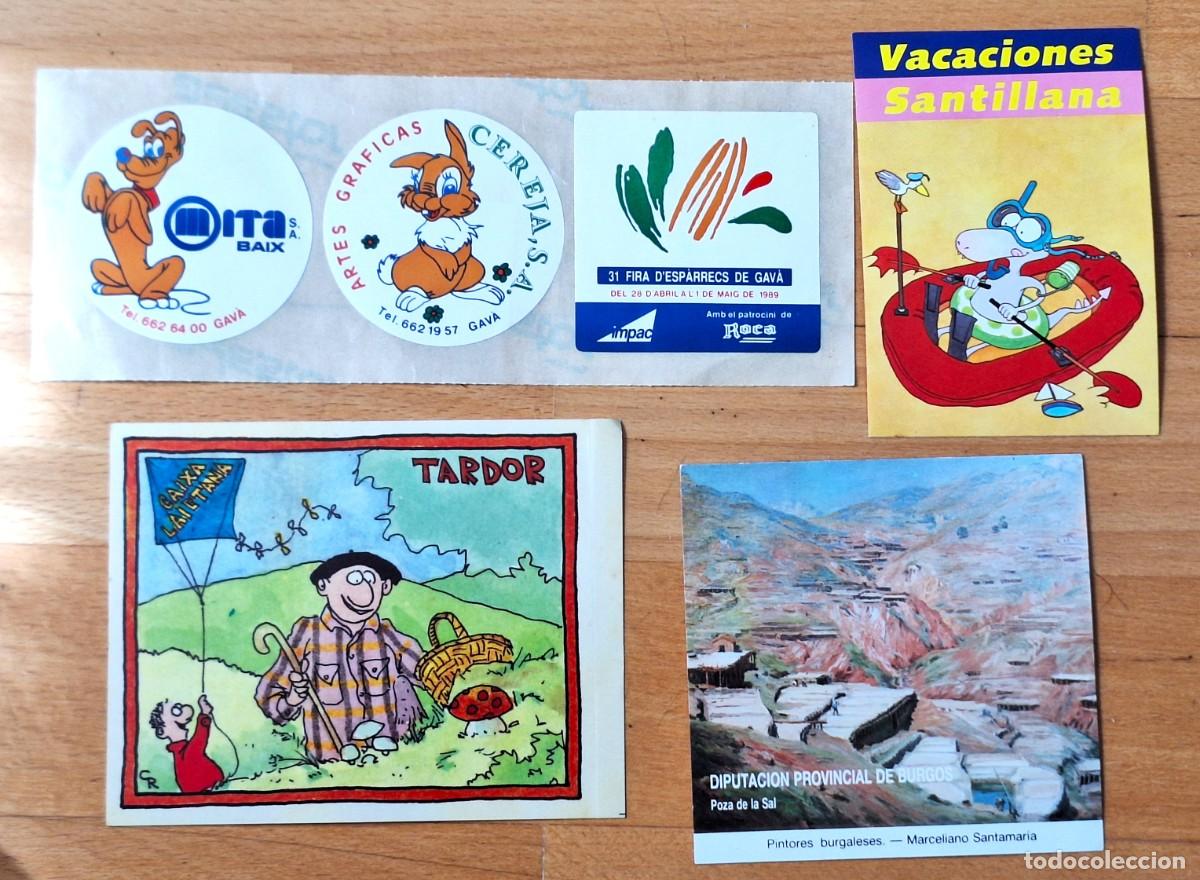 Autocollants de collection: LOTE 6 PEGATINAS A&Ntilde;OS1980/90 - PUBLICITARIAS - DIVERSAS CASAS COMERCIALES