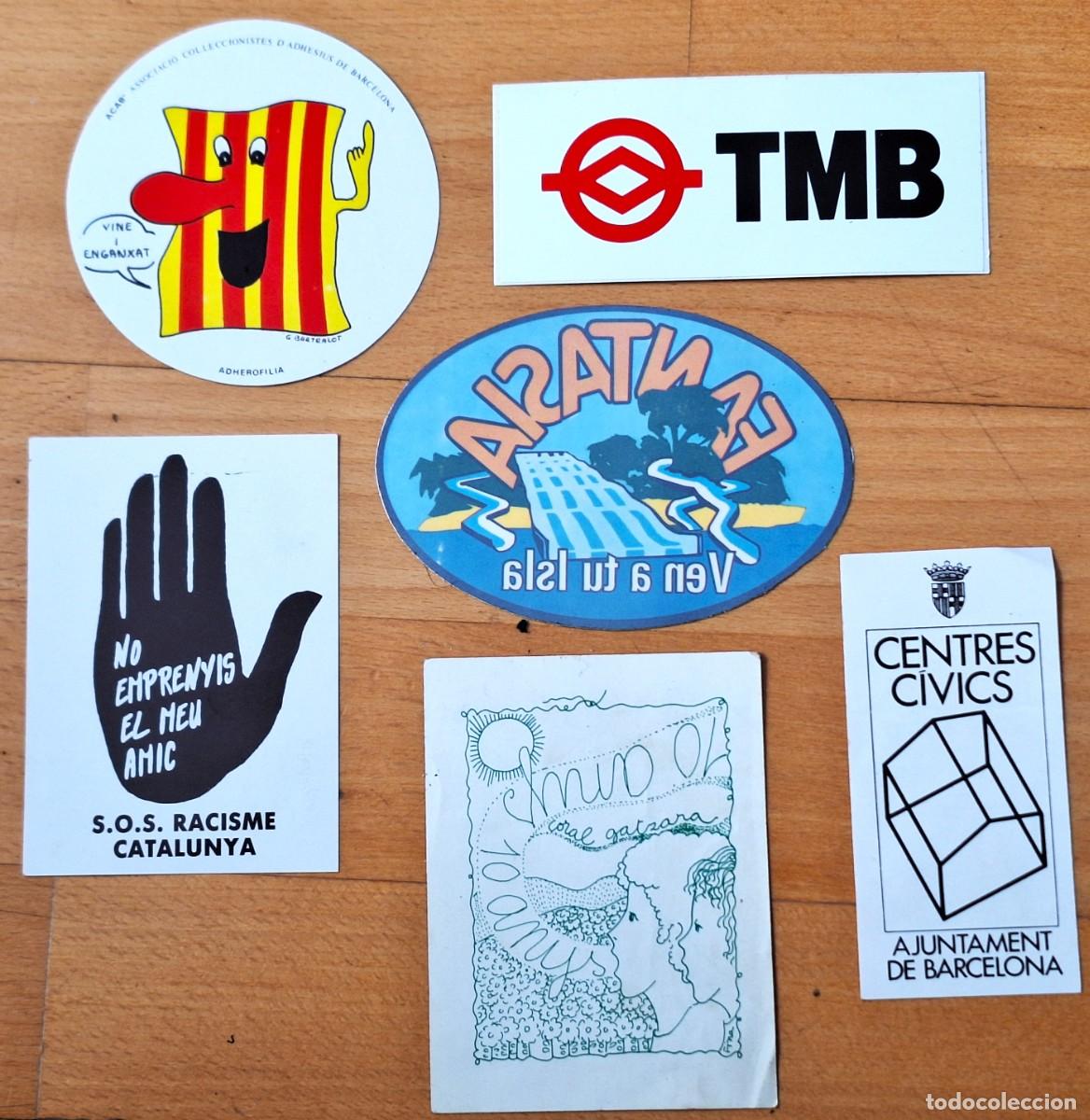 Autocollants de collection: LOTE 6 PEGATINAS A&Ntilde;OS1980/90 - PUBLICITARIAS - DIVERSAS CASAS COMERCIALES