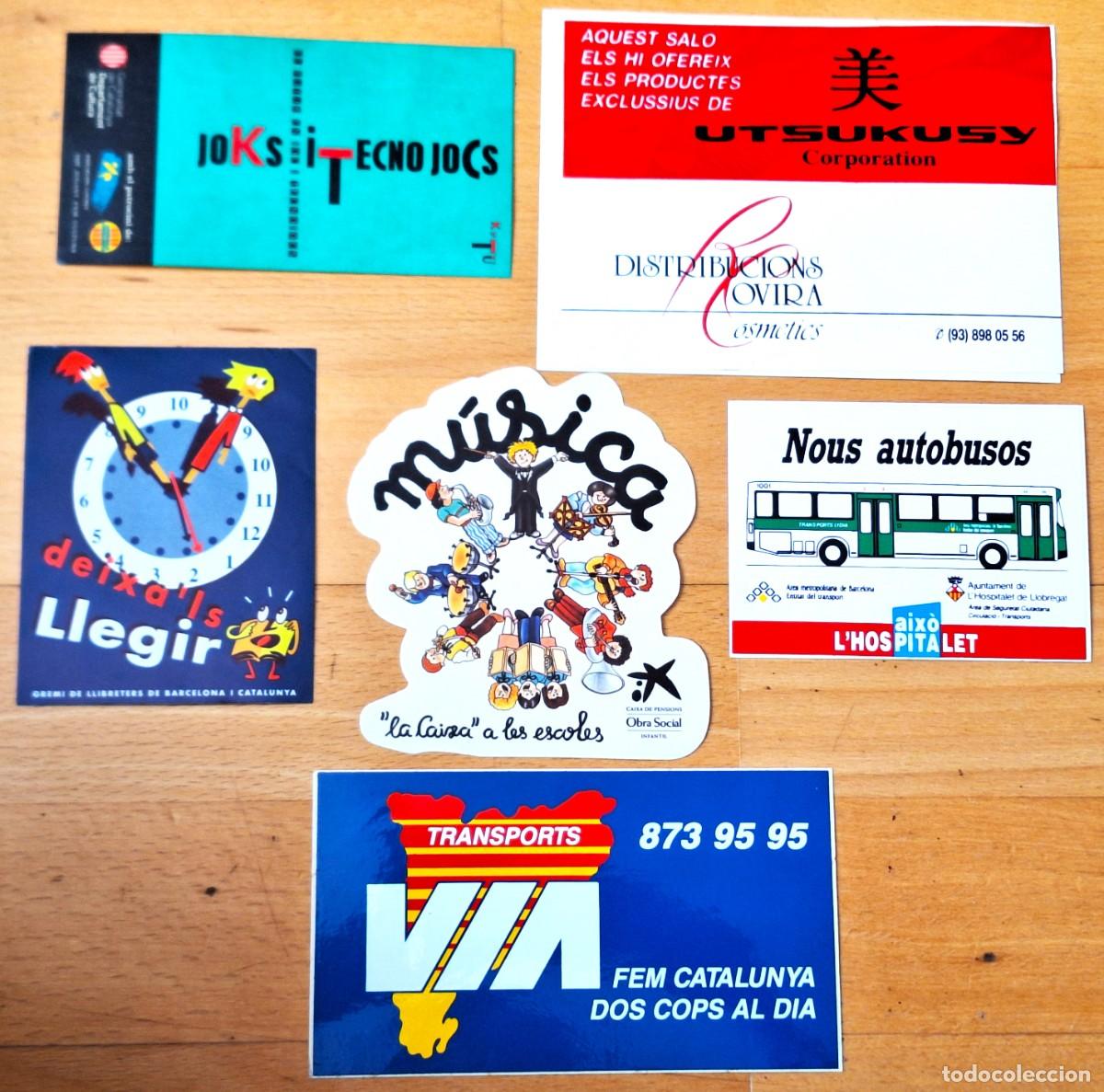 Pegatinas de colecci&oacute;n: LOTE 6 PEGATINAS A&Ntilde;OS1980/90 - PUBLICITARIAS - DIVERSAS CASAS COMERCIALES