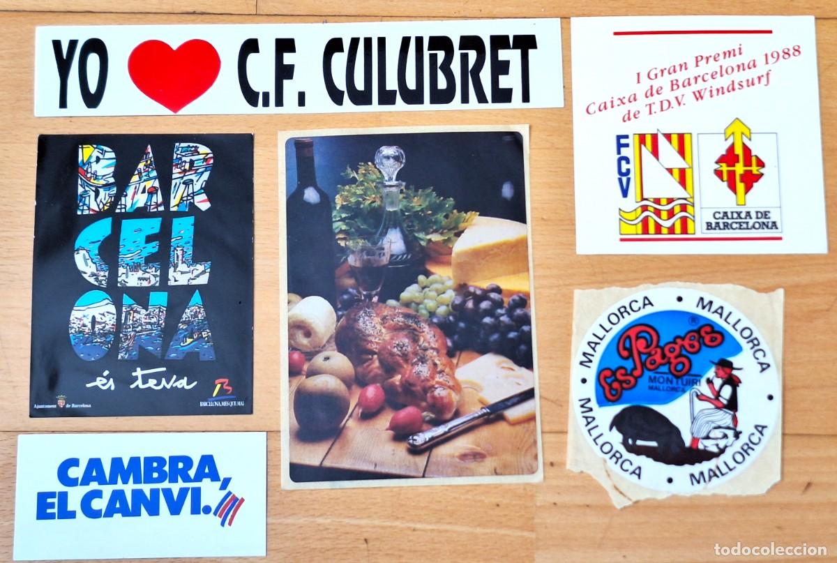 Pegatinas de colecci&oacute;n: LOTE 6 PEGATINAS A&Ntilde;OS1980/90 - PUBLICITARIAS - DIVERSAS CASAS COMERCIALES
