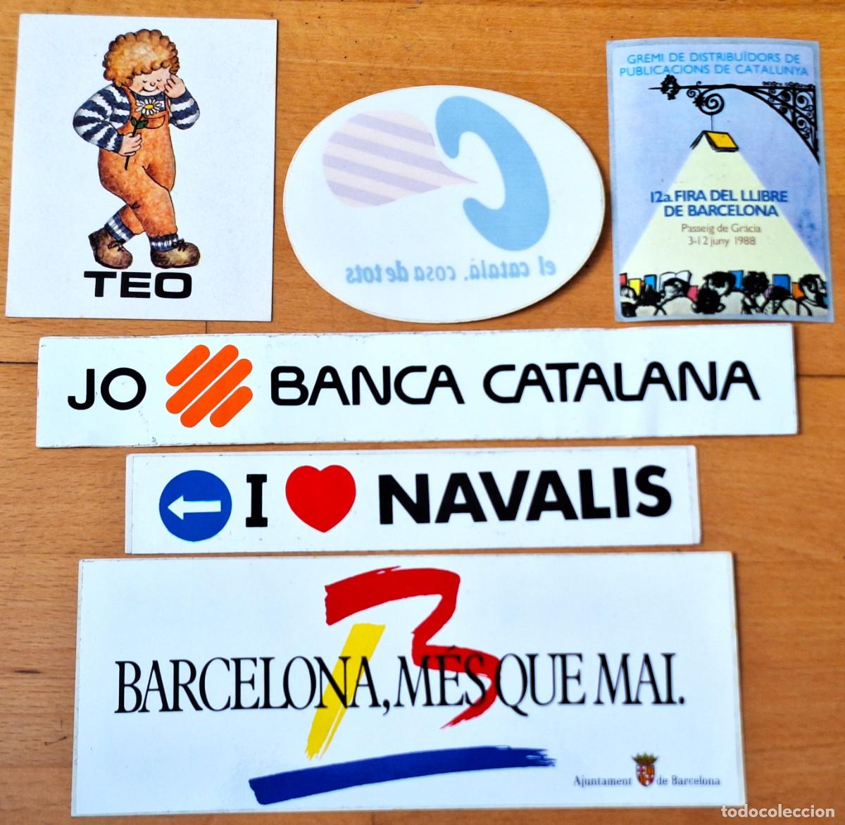 Pegatinas de colecci&oacute;n: LOTE 6 PEGATINAS A&Ntilde;OS1980/90 - PUBLICITARIAS - DIVERSAS CASAS COMERCIALES