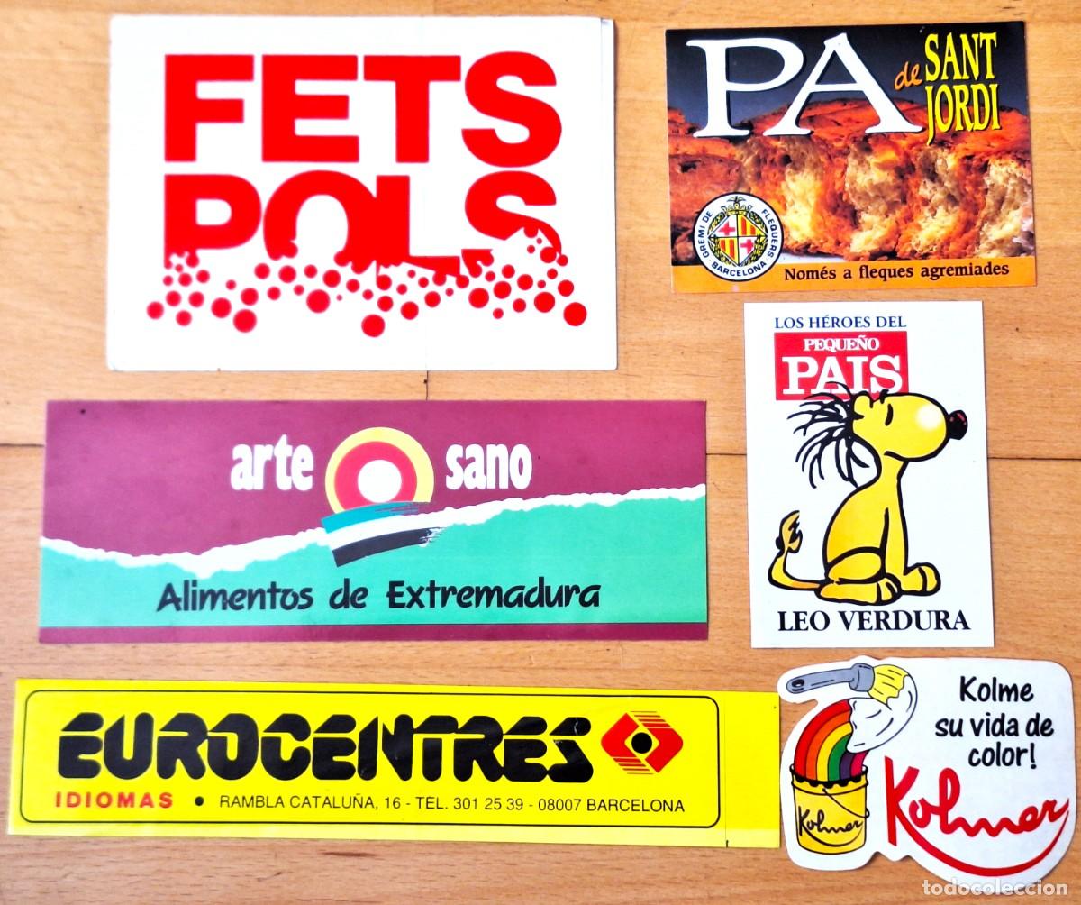 Pegatinas de colecci&oacute;n: LOTE 6 PEGATINAS A&Ntilde;OS1980/90 - PUBLICITARIAS - DIVERSAS CASAS COMERCIALES