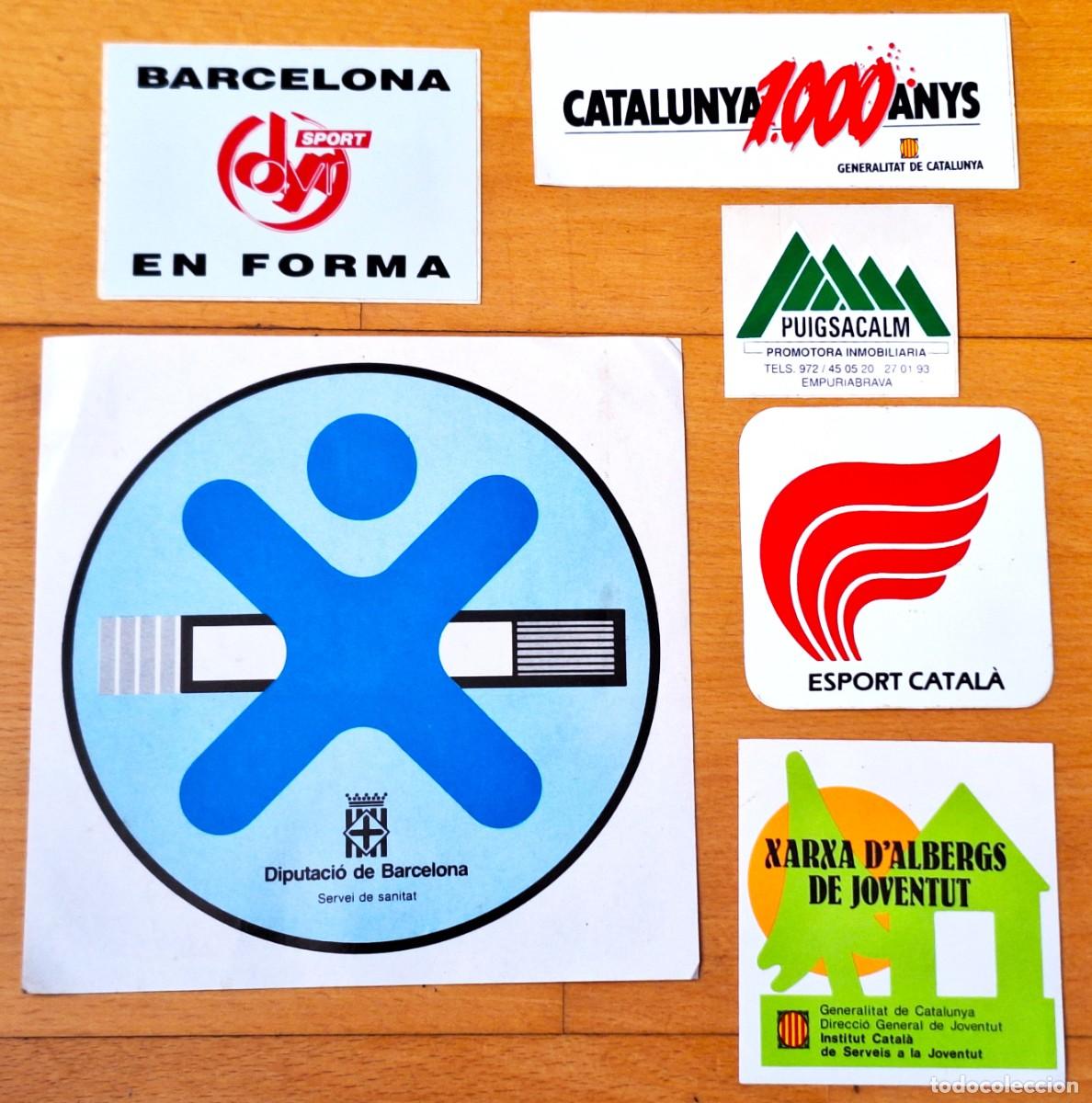 Pegatinas de colecci&oacute;n: LOTE 6 PEGATINAS A&Ntilde;OS1980/90 - PUBLICITARIAS - DIVERSAS CASAS COMERCIALES