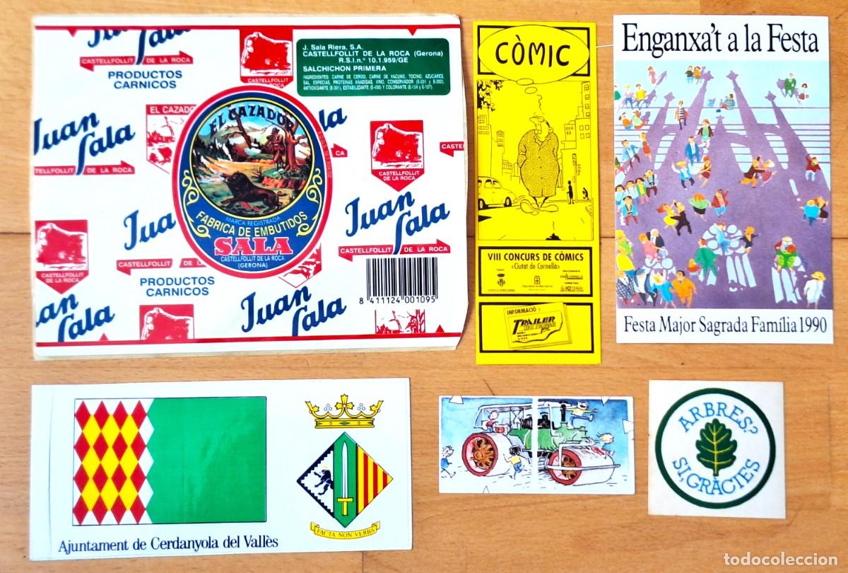 Pegatinas de colecci&oacute;n: LOTE 6 PEGATINAS A&Ntilde;OS1980/90 - PUBLICITARIAS - DIVERSAS CASAS COMERCIALES