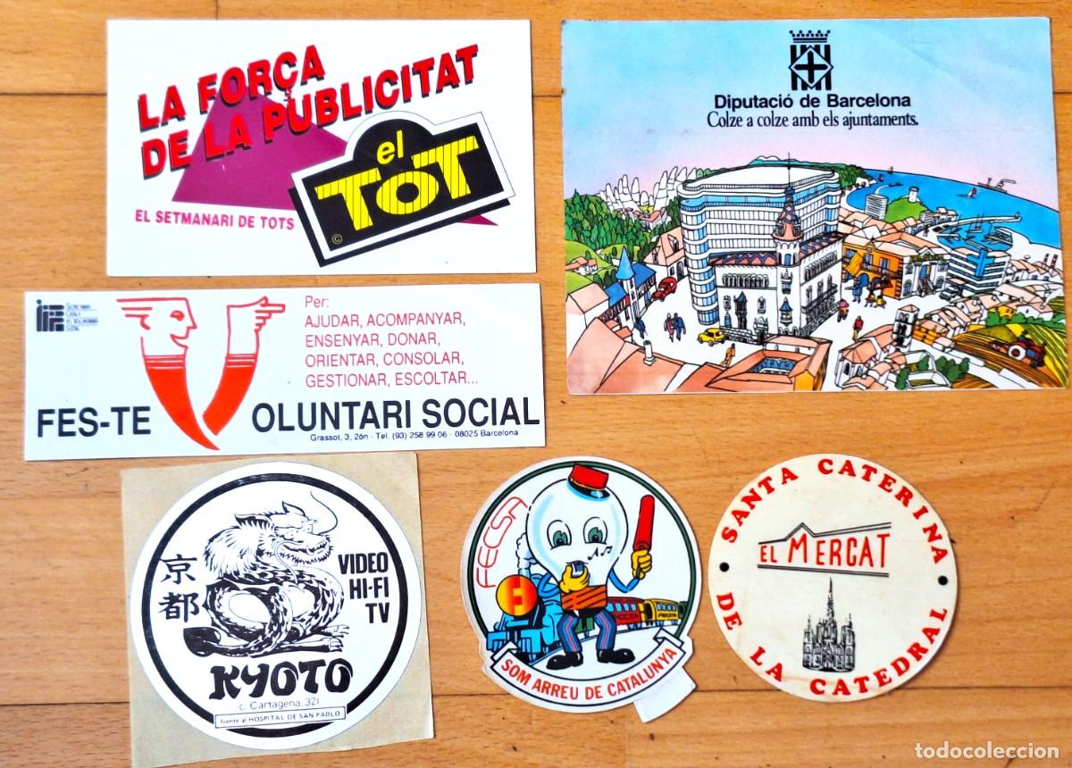 Pegatinas de colecci&oacute;n: LOTE 6 PEGATINAS A&Ntilde;OS1980/90 - PUBLICITARIAS - DIVERSAS CASAS COMERCIALES