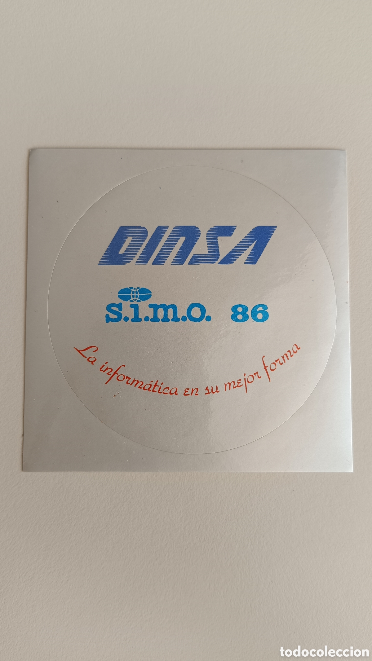 Autocollants de collection: Pegatina Dinsa inform&aacute;tica SIMO 86
