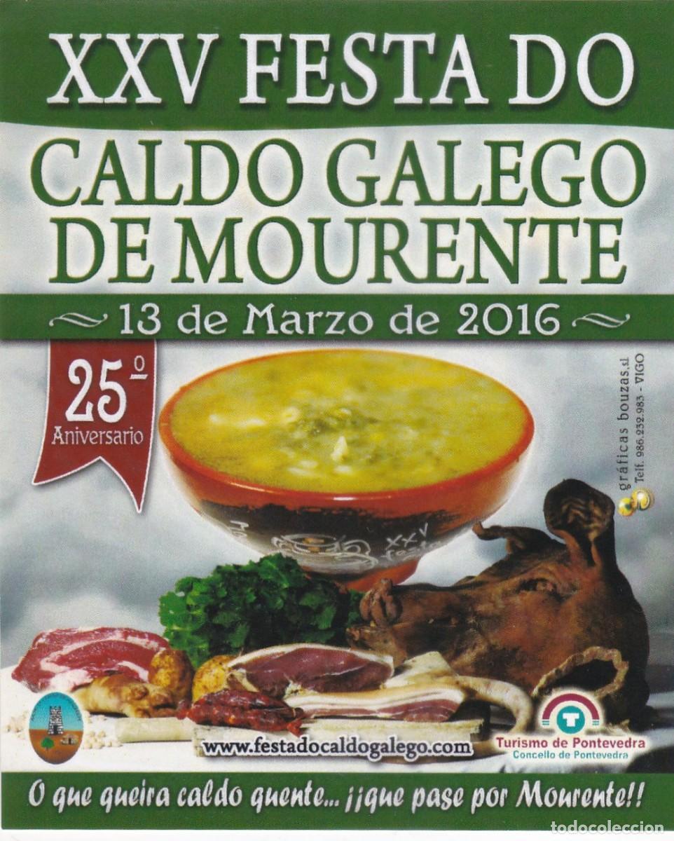 Pegatinas de colecci&oacute;n: PEGATINA XXV FESTA DO CALDO GALEGO DE MOURENTE (2016). MOURENTE (PONTEVEDRA)