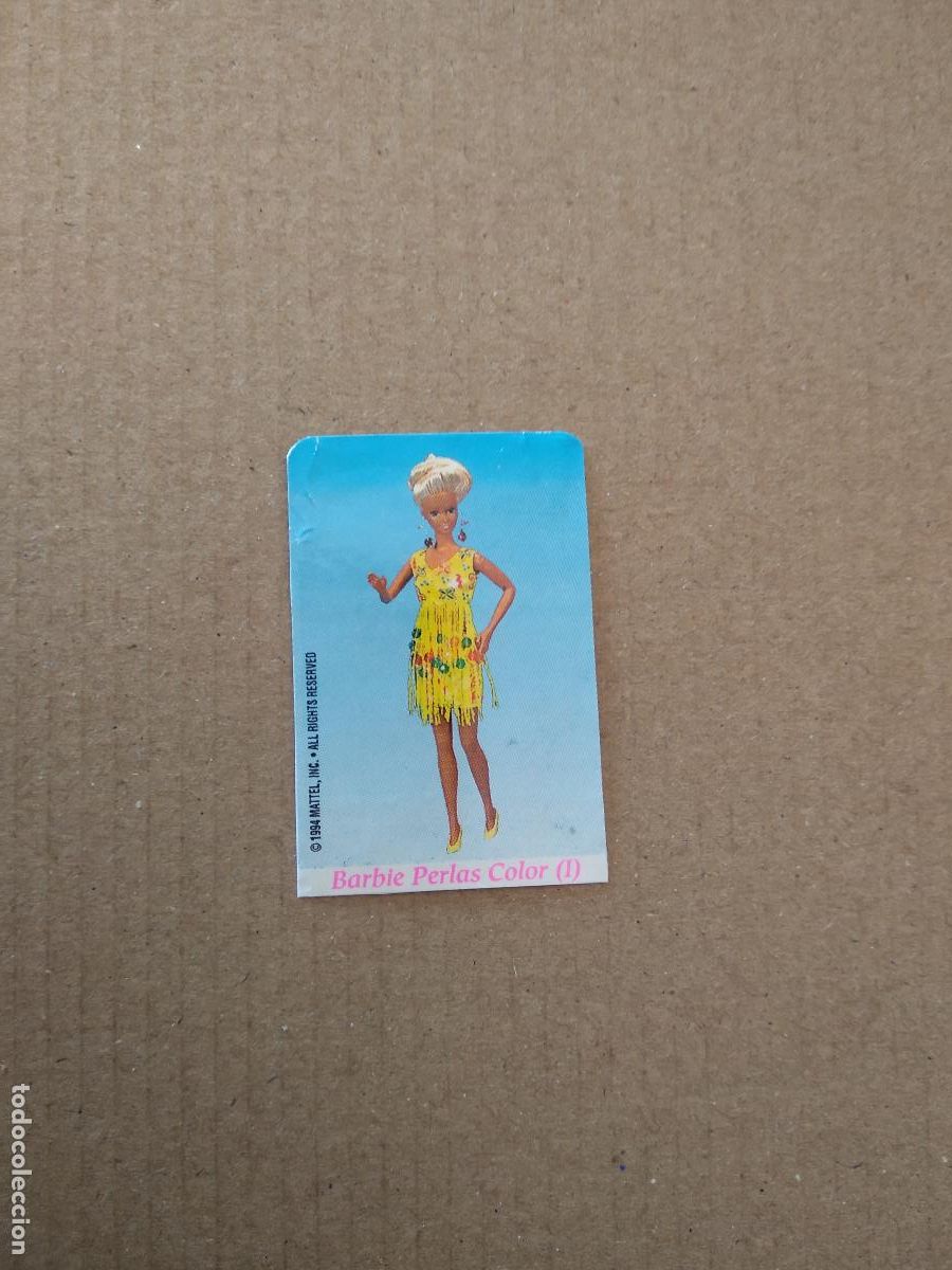 Pegatinas de colecci&oacute;n: BARBIE PERLAS COLOR (I) CROMO CHICLE