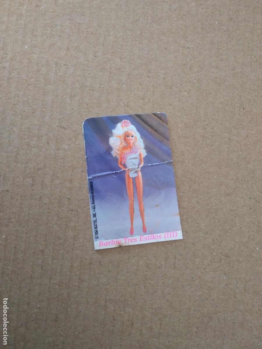 Pegatinas de colecci&oacute;n: BARBIE TRES ESTILOS (III) CROMO CHICLE BARBIE