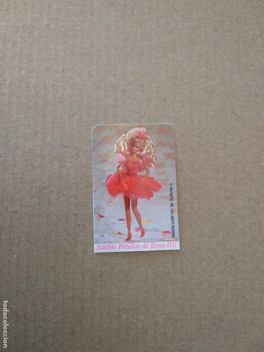 Pegatinas de colecci&oacute;n: BARBIE PETALOS DE ROSA CROMO CHICLE BARBIE