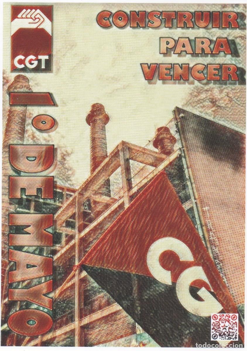 Autocollants de collection: PEGATINA CGT. 1&ordm; DE MAYO. CONSTRUIR PARA VENCER