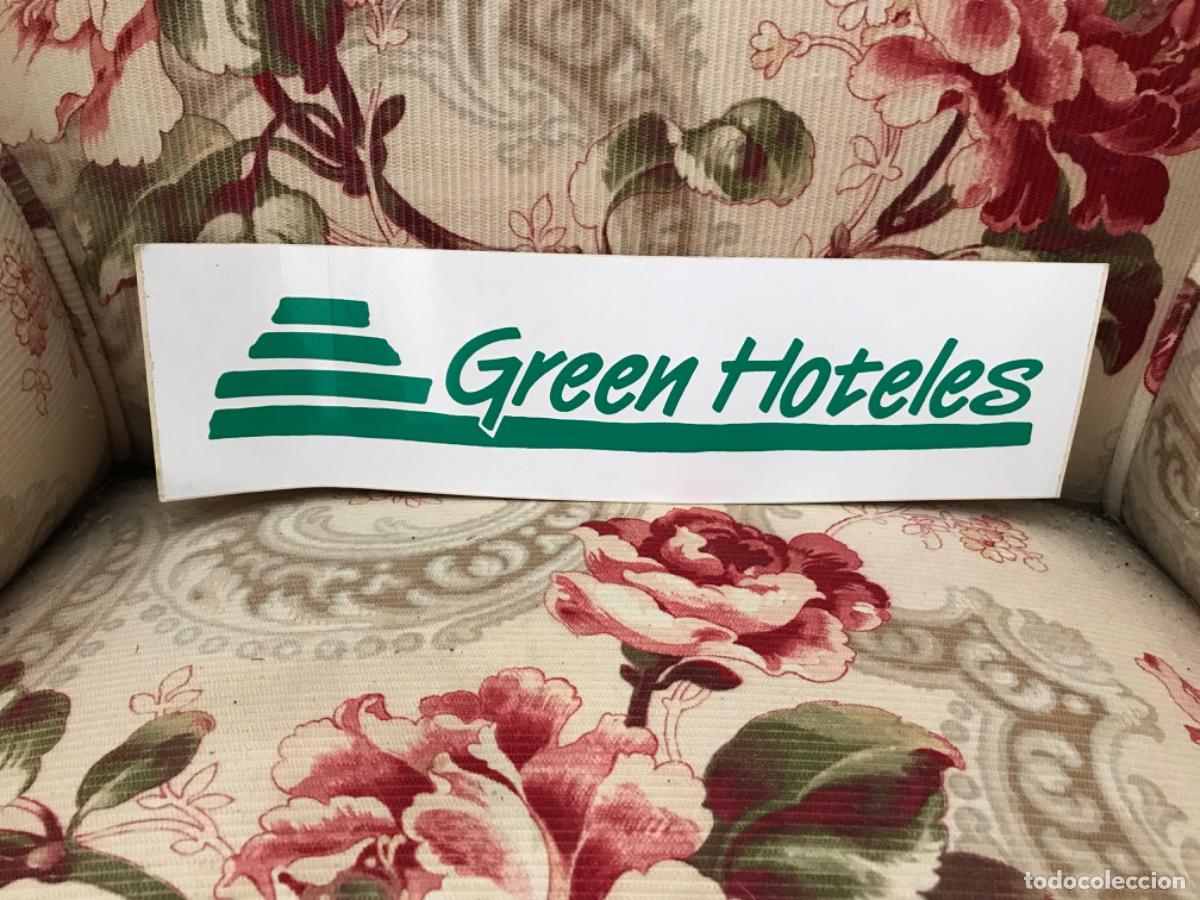 Adesivi di collezione: PEGATINA. GREEN HOTELES. MEDIDAS: 28 X 7,5CM