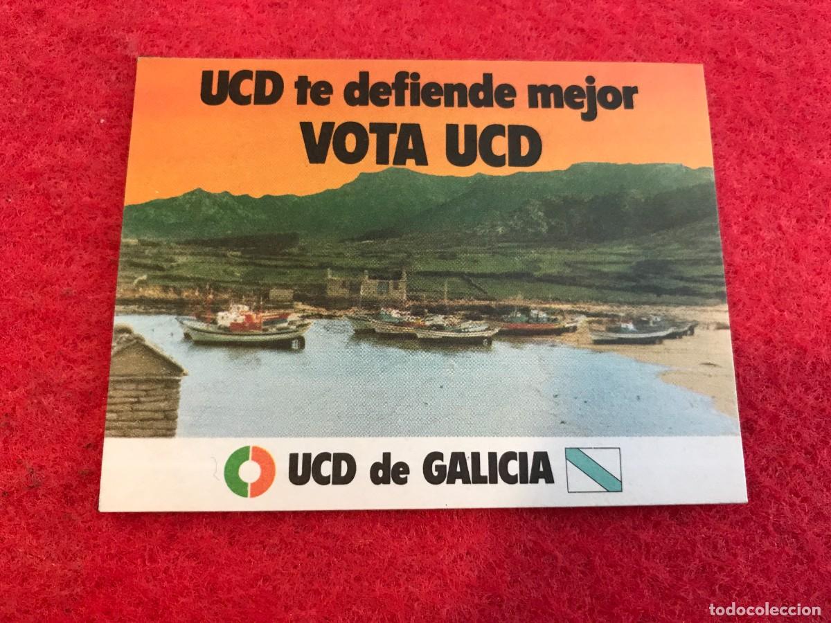 Autocollants de collection: PEGATINA. VOTA UCD. UCD DE GALICIA. 8 X 6CM