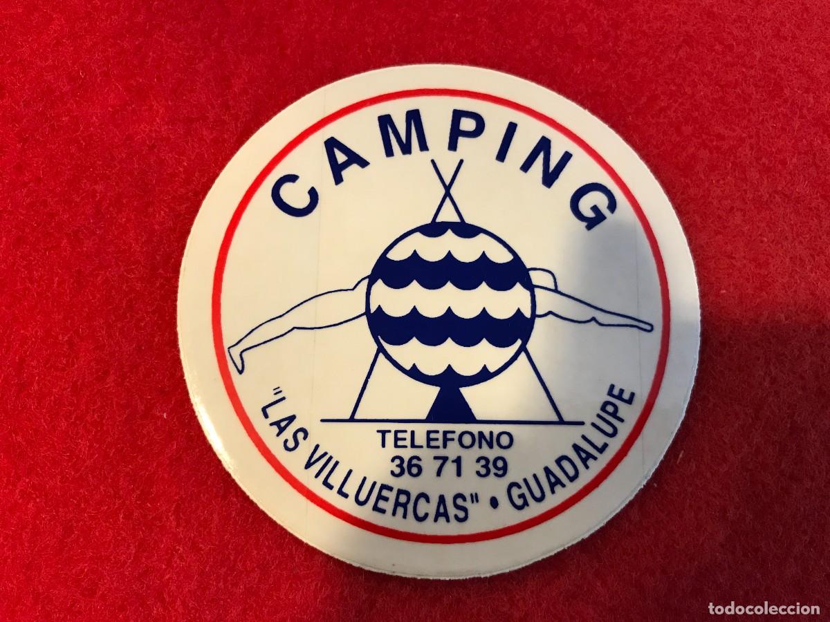 Autocollants de collection: PEGATINA. CAMPING LAS VILLUERCAS, GUADALUPE. 8CM