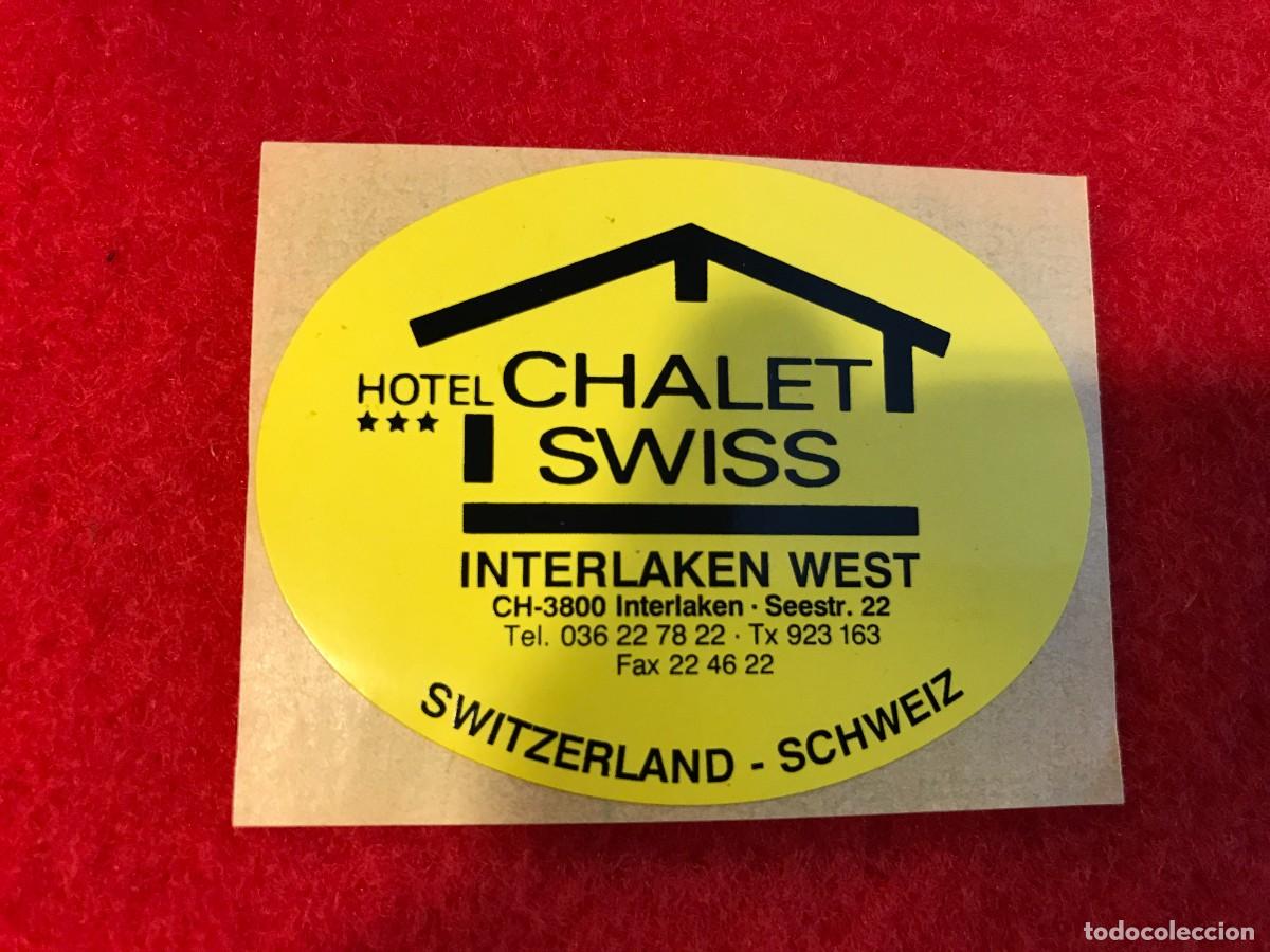 Adesivi di collezione: PEGATINA. HOTEL CHALET SWISS. SWITZERLAND. 6 X 5CM