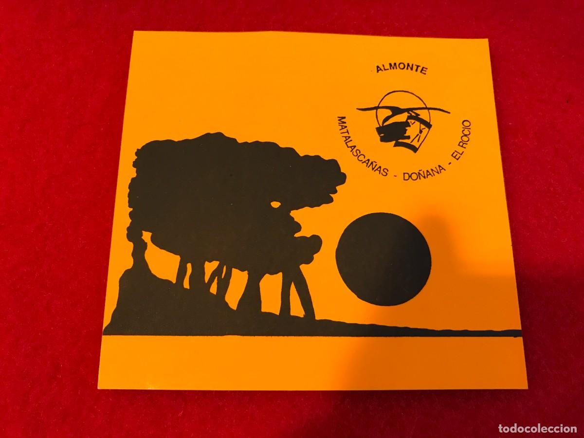 Pegatinas de colecci&oacute;n: PEGATINA. ALMONTE. MATALASCA&Ntilde;AS-DO&Ntilde;ANA-EL ROC&Iacute;O. 10,5 X 10CM