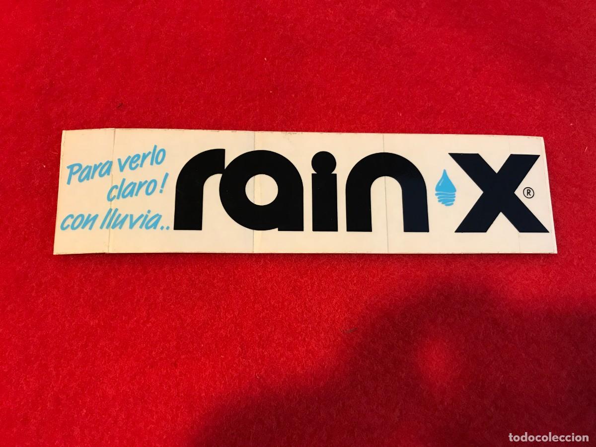 Autocollants de collection: PEGATINA. RAIN X. PARA VERLO CLARO, CON LLUVIA. 19 X 5CM