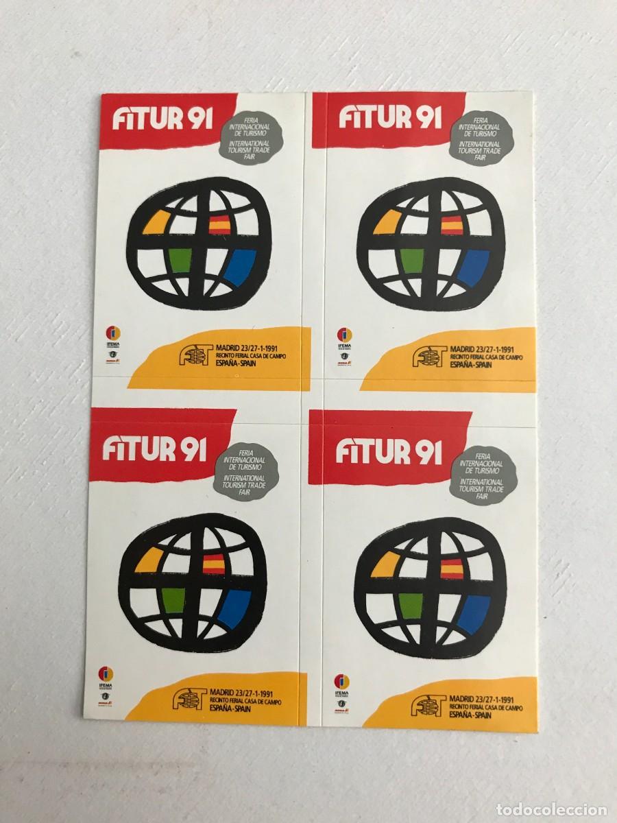 Adesivi di collezione: PEGATINA. FITUR 91. MADRID 1991. 13,5 X 9,5CM