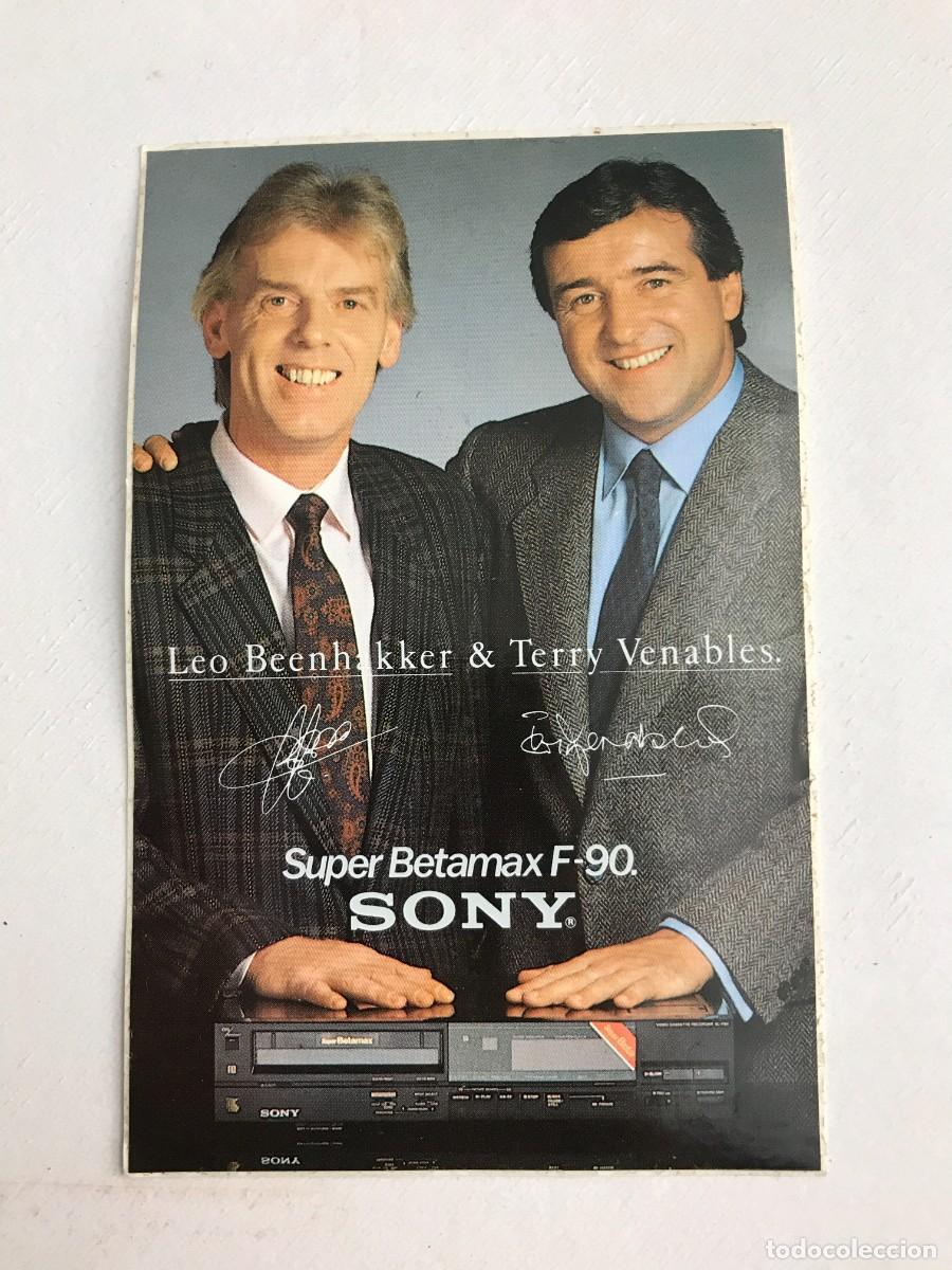 Pegatinas de colecci&oacute;n: PEGATINA. SUPER BETAMAX F-90. SONY. LEO BEENHAKKER - TERRY VENABLES. 14 X 9CM