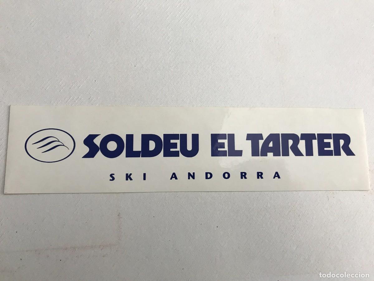 Adesivi di collezione: PEGATINA. SOLDEU EL TARTER. SKI ANDORRA. 21 X 5CM