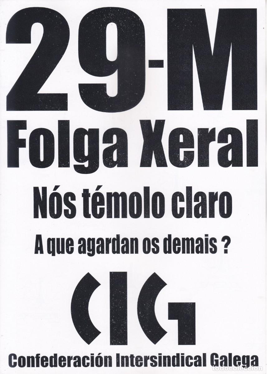 Pegatinas de colecci&oacute;n: PEGATINA CIG. 29-M FOLGA XERAL. NOS TEMOLO CLARO ... (GALICIA) - TAMA&Ntilde;O FOLIO APROX.