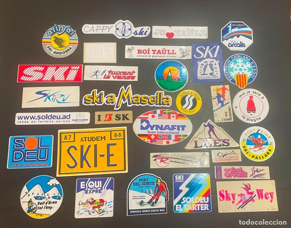 Pegatinas de colecci&oacute;n: Lote de pegatinas - Tem&aacute;tica: Ski - Foto 1
