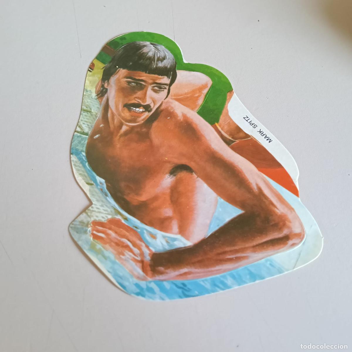 Pegatinas de colecci&oacute;n: Adhesivo pegatina Mark Spitz nataci&oacute;n campe&oacute;n juegos ol&iacute;mpicos (REF G)