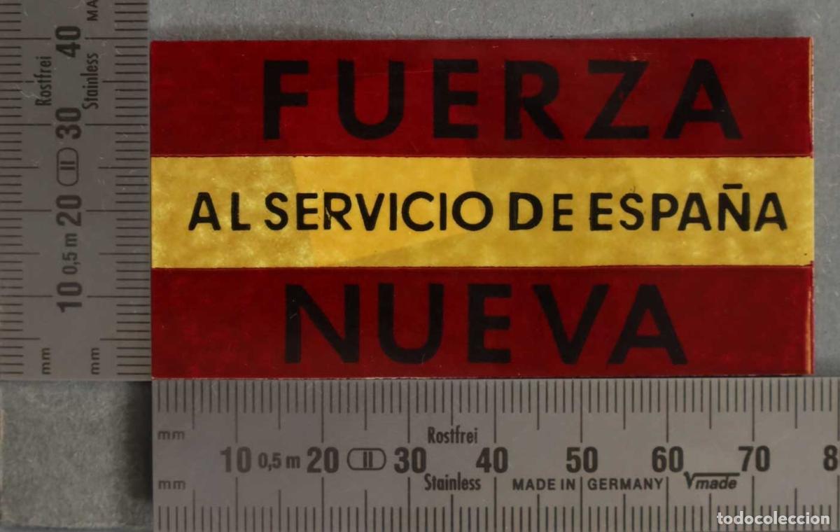 Pegatinas de colecci&oacute;n: PEGATINA. FUERZA NUEVA AL SERVICIO DE ESPA&Ntilde;A. POLITICA