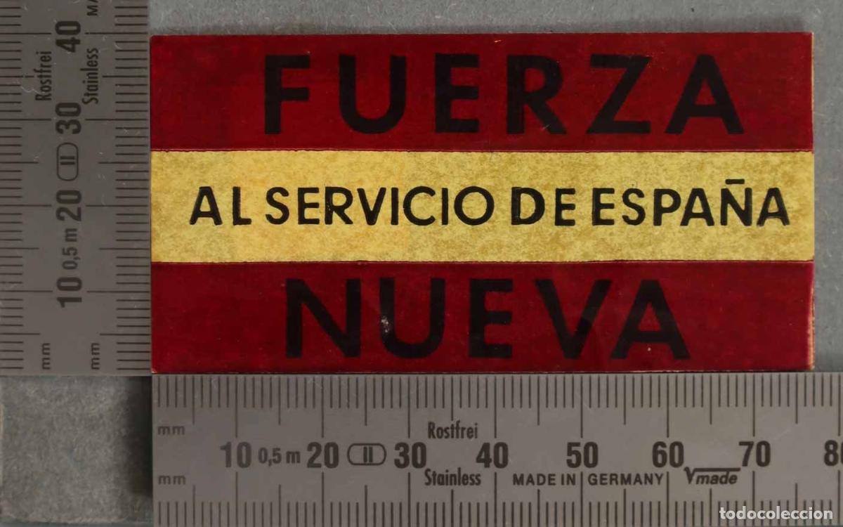 Pegatinas de colecci&oacute;n: PEGATINA. FUERZA NUEVA AL SERVICIO DE ESPA&Ntilde;A. POLITICA