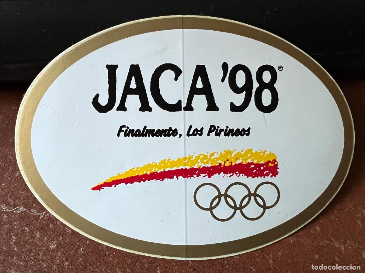 Pegatinas de colecci&oacute;n: Pegatina Finalmente, Los Pirineos - Jaca 98 (Juegos Ol&iacute;mpicos de Invierno) - Huesca