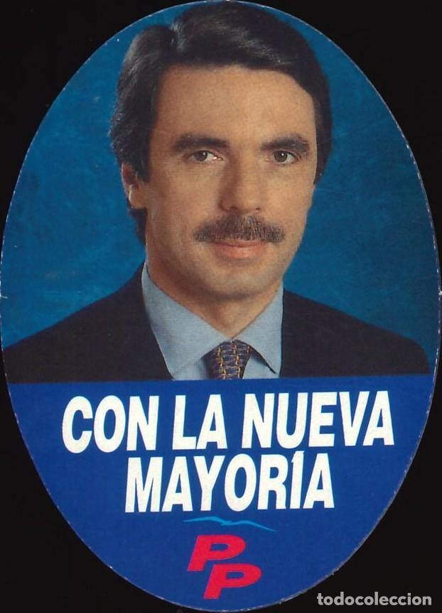 Sammlung von Aufklebern: PEGATINA - ADHESIVO - POLITICA - DERECHA - PARTIDO POPULAR - PP - AZNAR - CON LA NUEVA MAYORIA