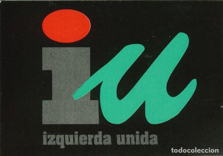Pegatinas de colecci&oacute;n: PEGATINA - ADHESIVO - POLITICA - IZQUIERDA - IZQUIERDA UNIDA (NUEVA - SIN PEGAR)