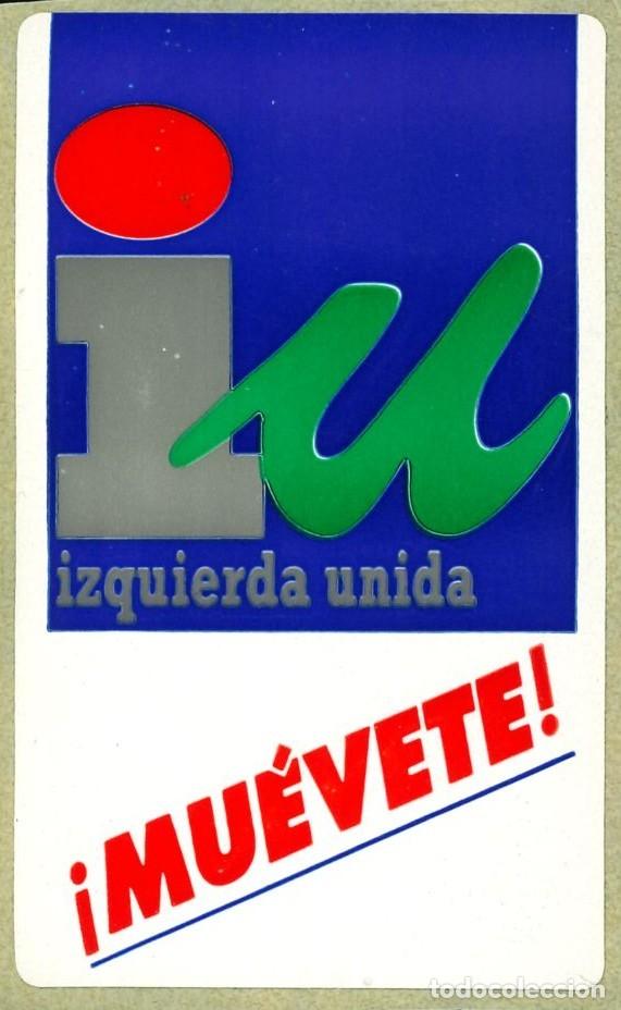 Pegatinas de colecci&oacute;n: PEGATINA - ADHESIVO - POLITICA - IZQUIERDA - IU - IZQUIERDA UNIDA - &iexcl;MUEVETE! (NUEVA - SIN PEGAR)