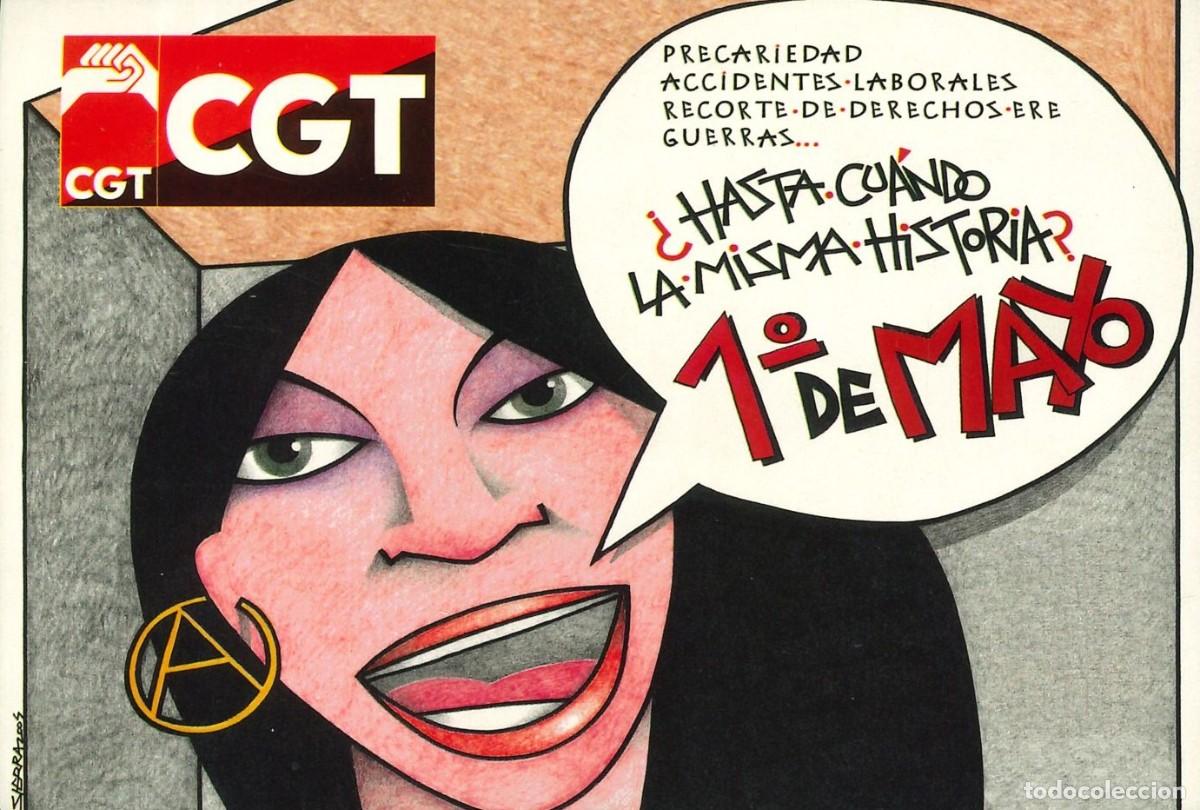 Autocolantes de cole&ccedil;&atilde;o: PEGATINA - ADHESIVO - POLITICA - SINDICATO - CGT - 1&ordm; DE MAYO - &iquest;HASTA CUANDO LA MISMA HISTORIA?