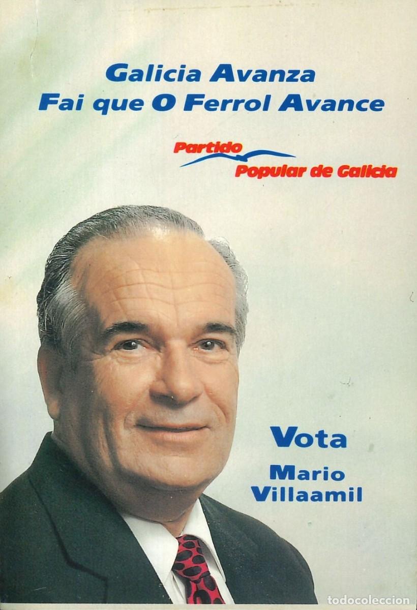 Collection stickers: PEGATINA - ADHESIVO - POLITICA - DERECHA - PARTIDO POPULAR GALICIA - VOTA MARIO VILLAAMIL (NUEVA)