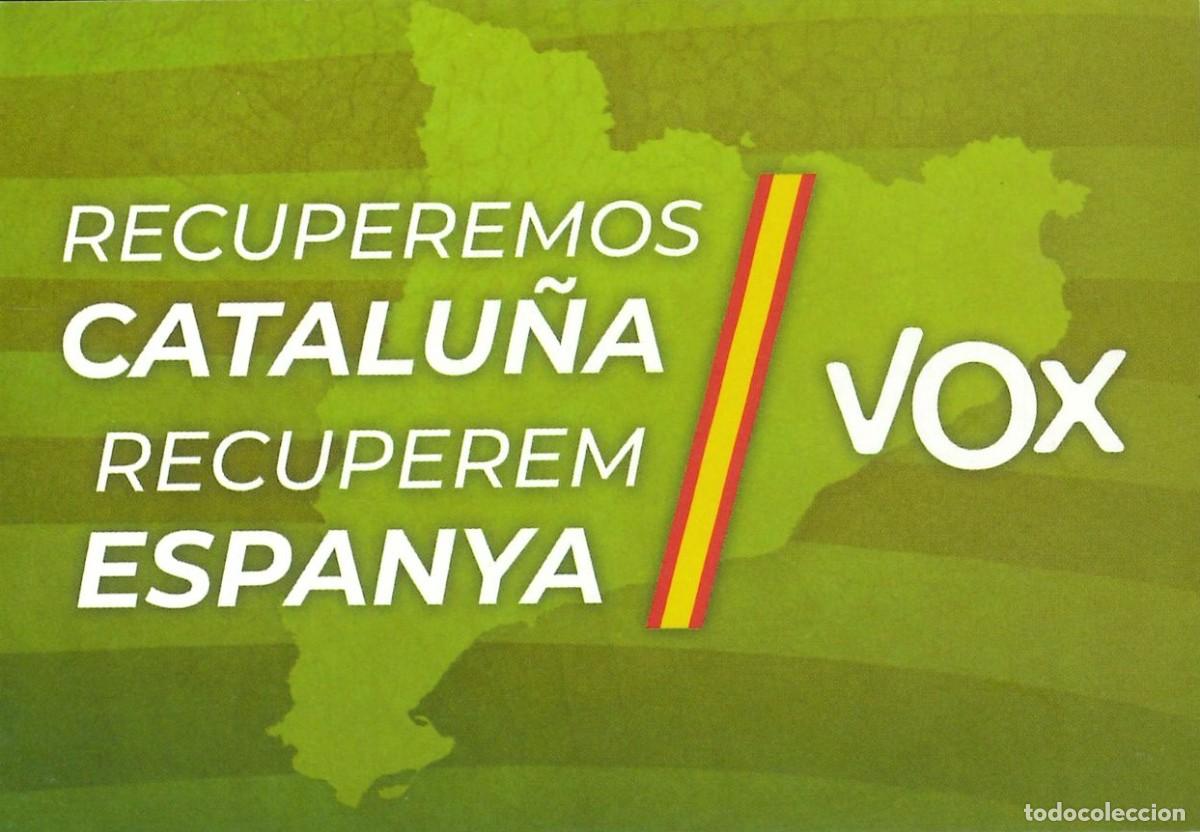 Adesivi di collezione: PEGATINA - ADHESIVO - POLITICA - DERECHA - VOX - RECUPEREMOS CATALU&Ntilde;A (NUEVA)