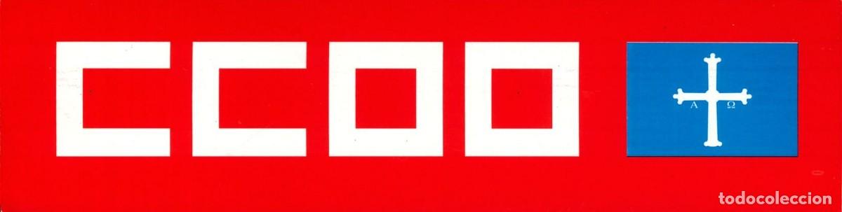 Autocollants de collection: PEGATINA - ADHESIVO - POLITICA - SINDICATO - COMISIONES OBRERAS - CCOO - ASTURIAS