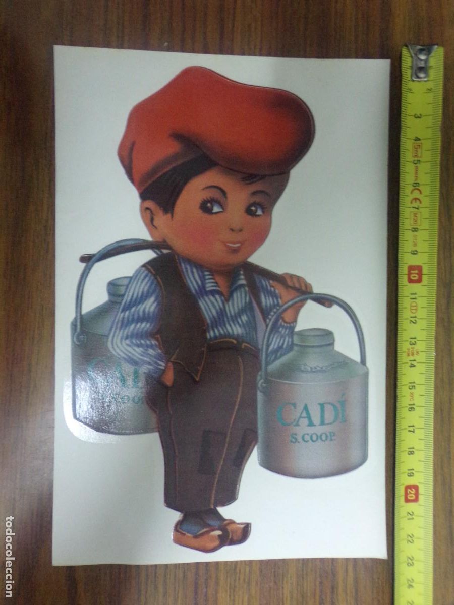 Pegatinas de colecci&oacute;n: pegatina Cad&iacute;. con su trasera - Foto 1
