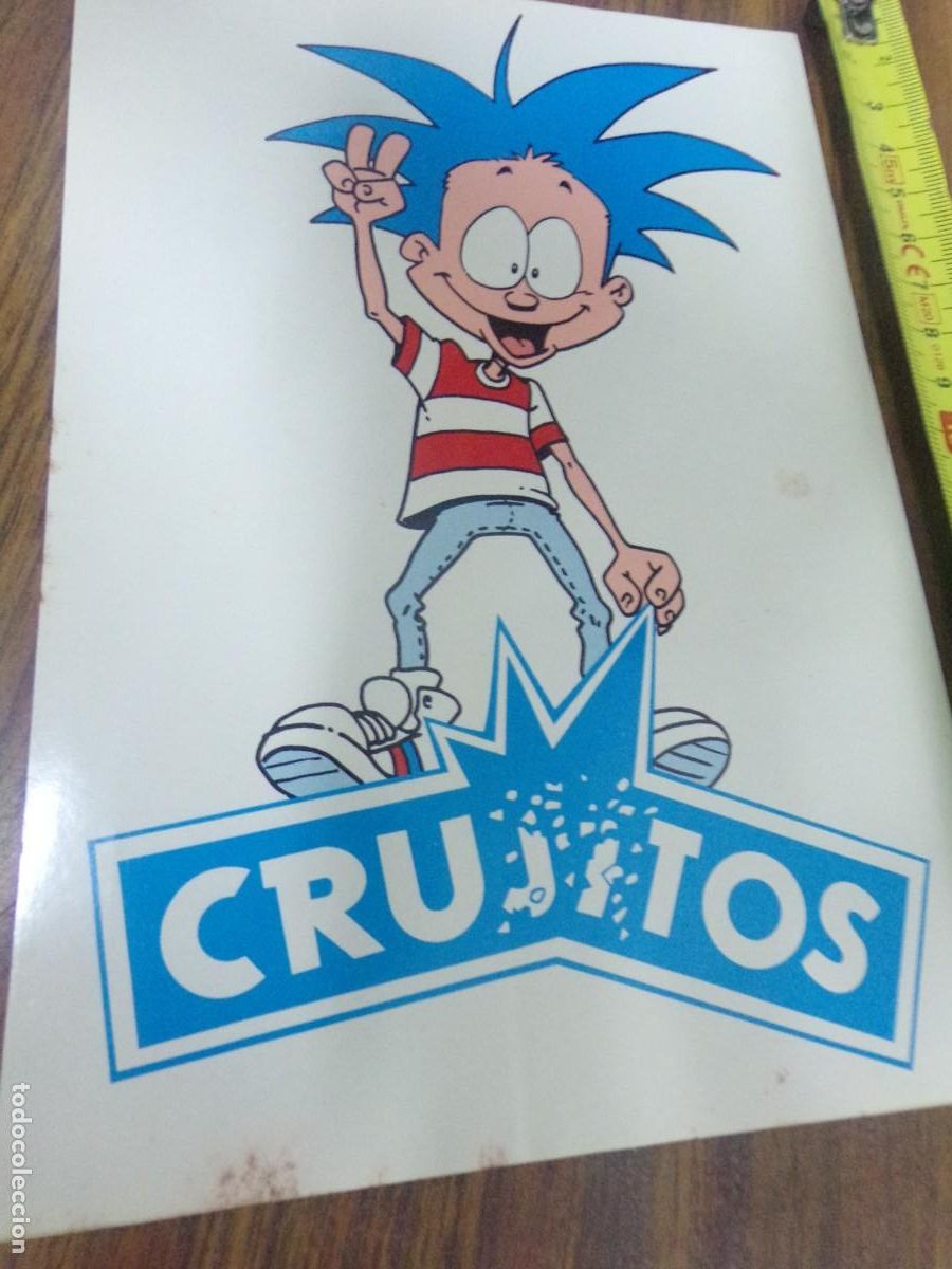 Pegatinas de colecci&oacute;n: Pegatina Crujitos. Con su trasera - Foto 2