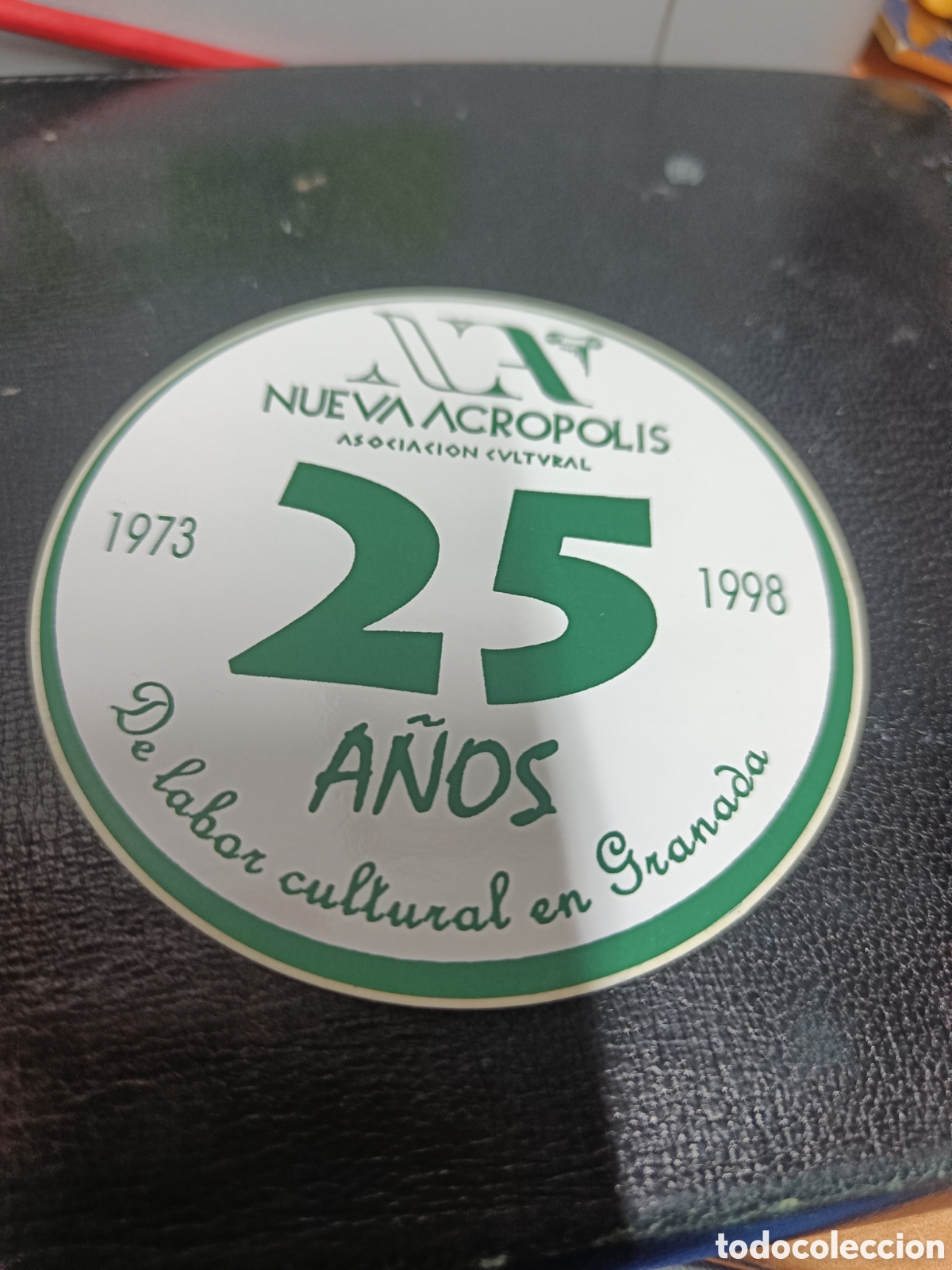Autocollants de collection: PEGATINA NUEVA ACR&Oacute;POLIS ASOCIACI&Oacute;N CULTURAL 25 A&Ntilde;OS DE LABOR CULTURAL EN GRANADA