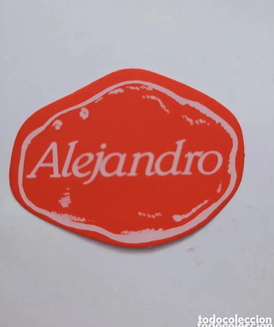 Autocollants de collection: Cromo pegatina Donuts nombres Alejandro a&ntilde;os 80 vintage
