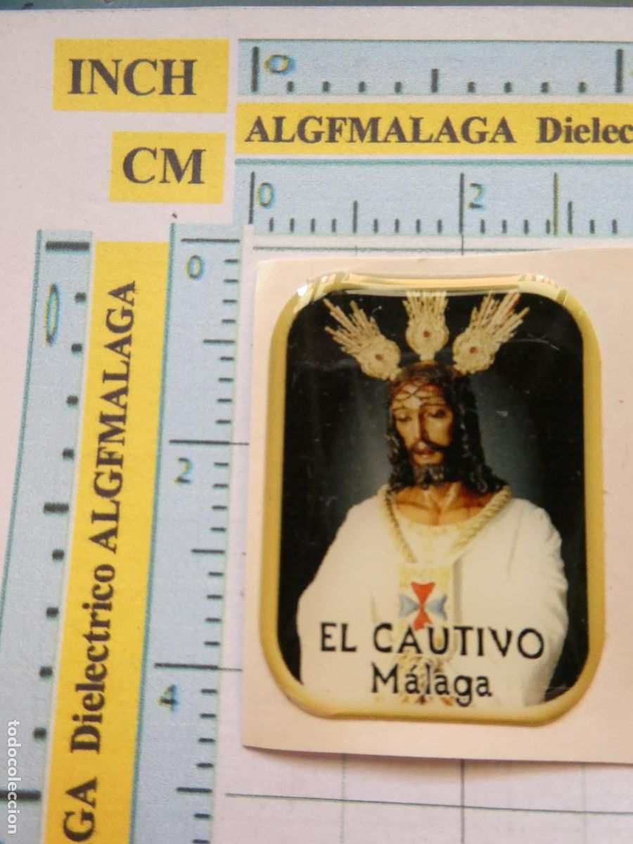 Adesivi di collezione: PEGATINA RELIGIOSA SEMANA SANTA DE M&Aacute;LAGA. JES&Uacute;S CAUTIVO. 223
