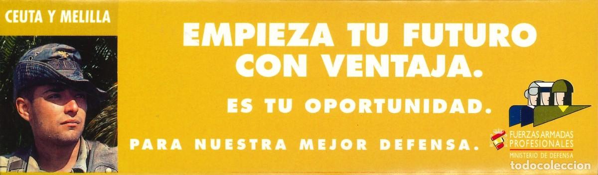 Pegatinas de colecci&oacute;n: PEGATINA - ADHESIVO - EJERCITO - FUERZAS ARMADAS - EMPIEZA TU FUTURO CON VENTAJA ES TU OPORTUNIDAD