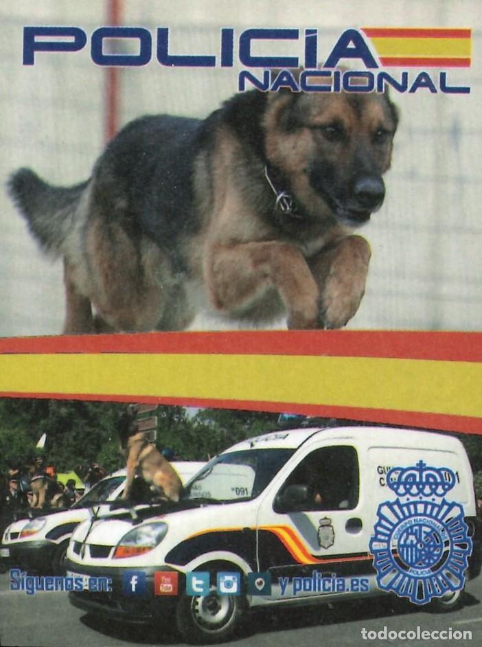 Sammlung von Aufklebern: PEGATINA - ADHESIVO - POLICIA NACIONAL - PERRO Y FURGONETA GUIAS CANINOS (NUEVA - SIN PEGAR)