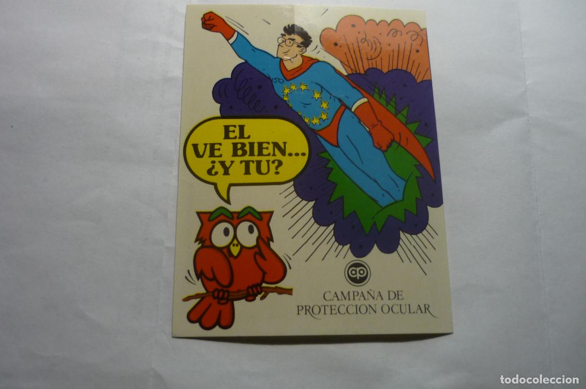 Pegatinas de colecci&oacute;n: PEGATINA CAMPA&Ntilde;A PROTECCION OCULAR SUPERMAN