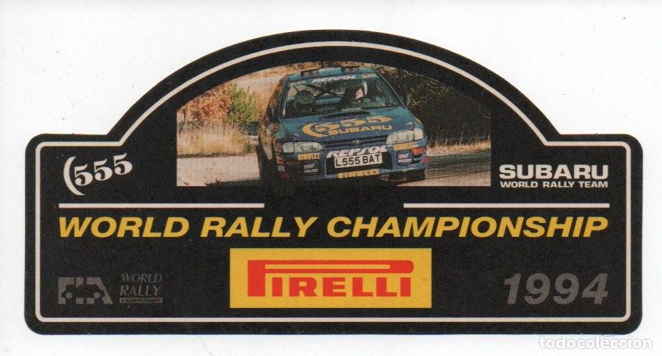 Adesivi di collezione: PEGATINA O ADHESIVO, PIRELLI - WORLD RALLY CHAMPIONSHIP 1994. 15 X 7,5 CM.