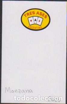 Collection stickers: pegatina fruta MANZANA TRES ASES ARGENTINA adhesivo adhesiu enganxina fruit etiqueta SOY.YO