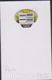 Autocollants de collection: pegatina fruta PERA VIVA TIERRA ORGANIC adhesivo adhesiu enganxina fruit etiqueta SOY.YO