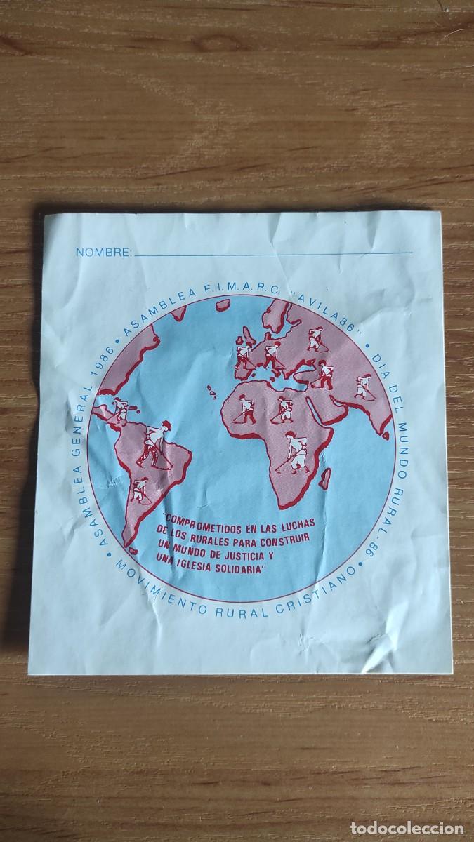 Collection stickers: PEGATINA Movimiento rural cristiano 1986